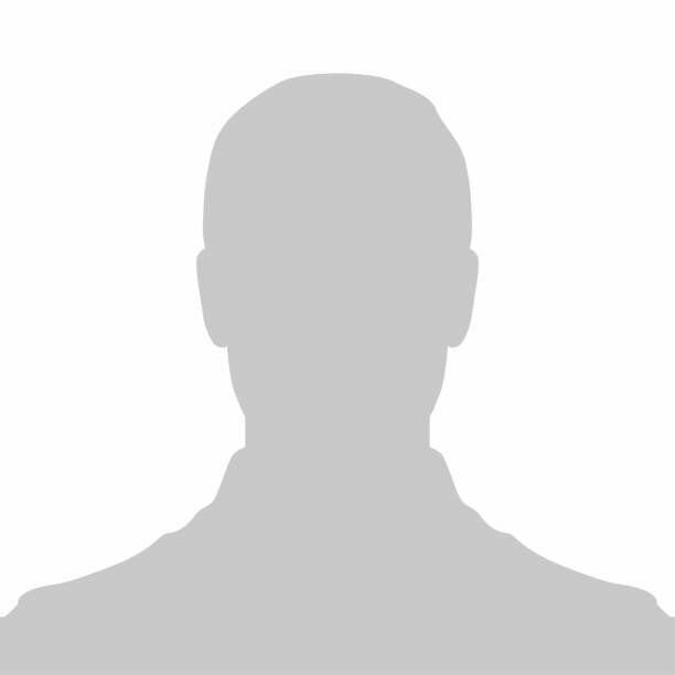 Profile Placeholder image. Gray silhouette no photo of a person on the avatar. The default pic is used for web design.